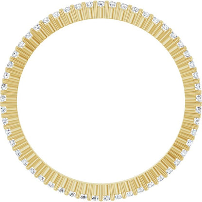 1/5 CTW Natural Diamond Eternity Band, Shared-Prong