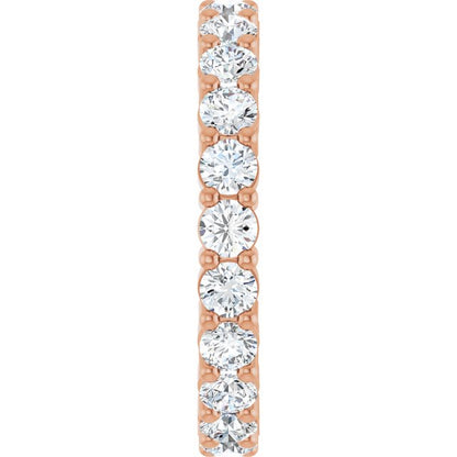 1 1/2 CTW Lab-Grown Diamond Eternity Band, Shared-Prong