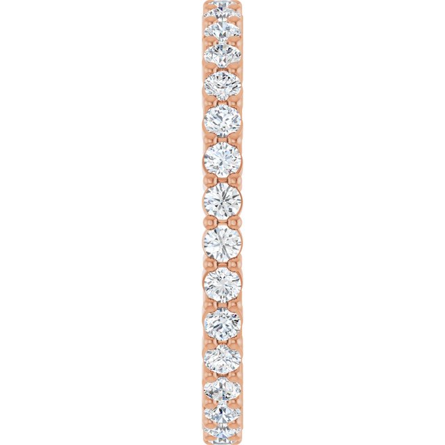 5/8 CTW Lab-Grown Diamond Eternity Band, 1.7 mm, Shared-Prong