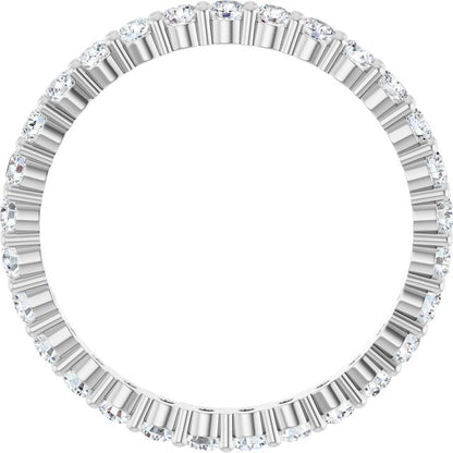 3/4 CTW Lab-Grown Diamond Eternity Band, 2.2 mm, Shared-Prong