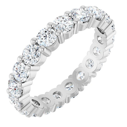 2 1/4 CTW Lab-Grown Diamond Eternity Band, Shared-Prong