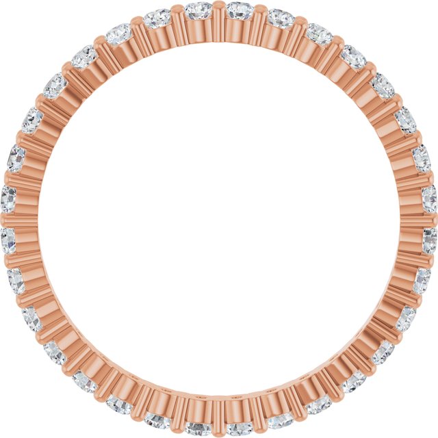 5/8 CTW Lab-Grown Diamond Eternity Band, 1.7 mm, Shared-Prong