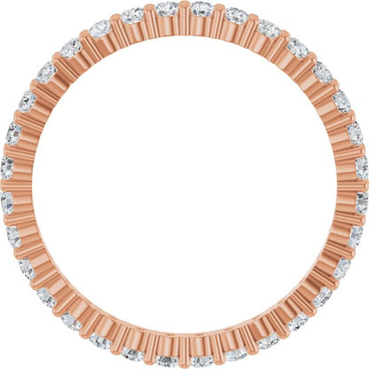 5/8 CTW Lab-Grown Diamond Eternity Band, 1.7 mm, Shared-Prong