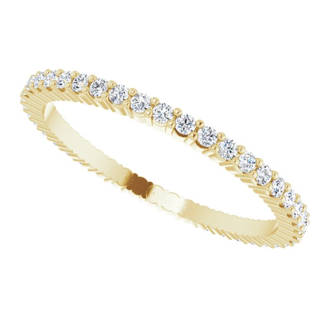 3/8 CTW Lab-Grown Diamond Eternity Band, Shared-Prong