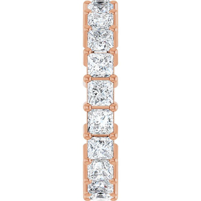 3 3/8 CTW Natural Diamond Eternity Band, Shared-Prong