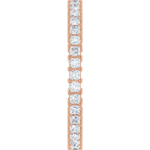 3/4 CTW Natural Diamond Eternity Band, Shared-Prong