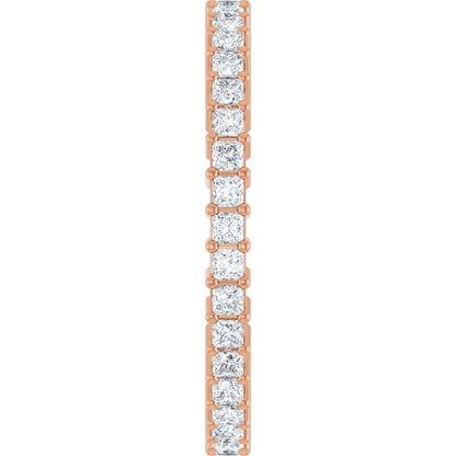 3/4 CTW Natural Diamond Eternity Band, Shared-Prong