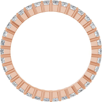1 1/5 CTW Lab-Grown Diamond Eternity Band, Shared-Prong