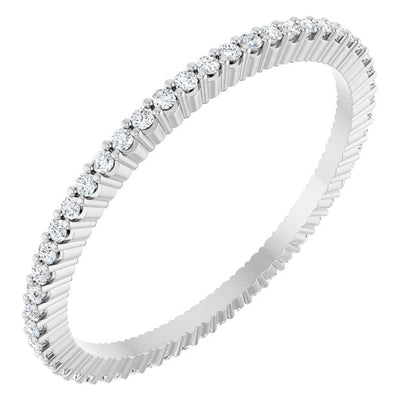 1/5 CTW Natural Diamond Eternity Band, Shared-Prong