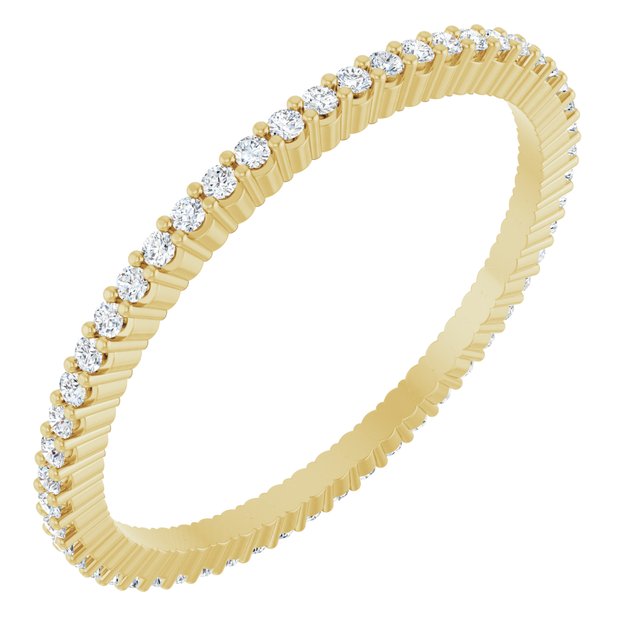 1/5 CTW Natural Diamond Eternity Band, Shared-Prong