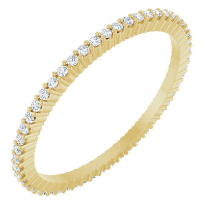 1/5 CTW Natural Diamond Eternity Band, Shared-Prong
