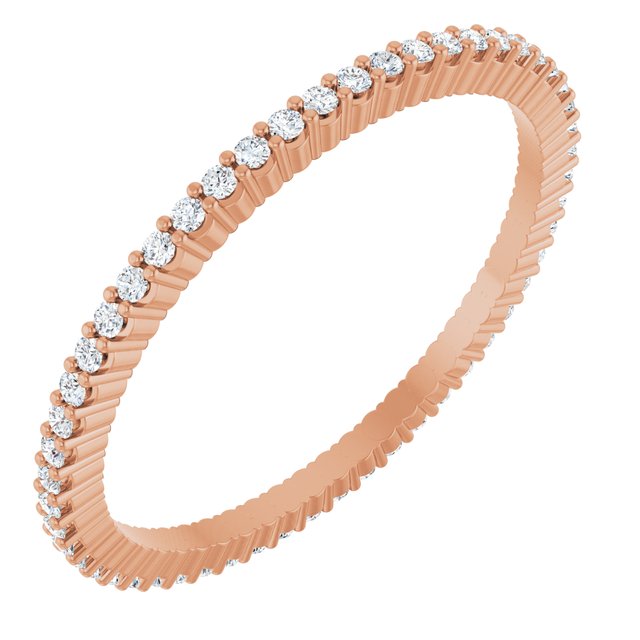 1/5 CTW Natural Diamond Eternity Band, Shared-Prong