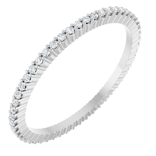 1/5 CTW Lab-Grown Diamond Eternity Band, Shared-Prong