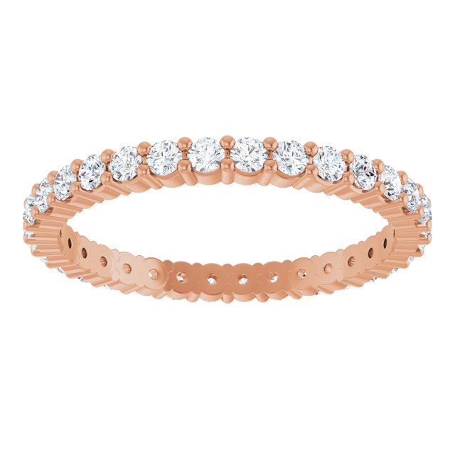 5/8 CTW Lab-Grown Diamond Eternity Band, 1.7 mm, Shared-Prong
