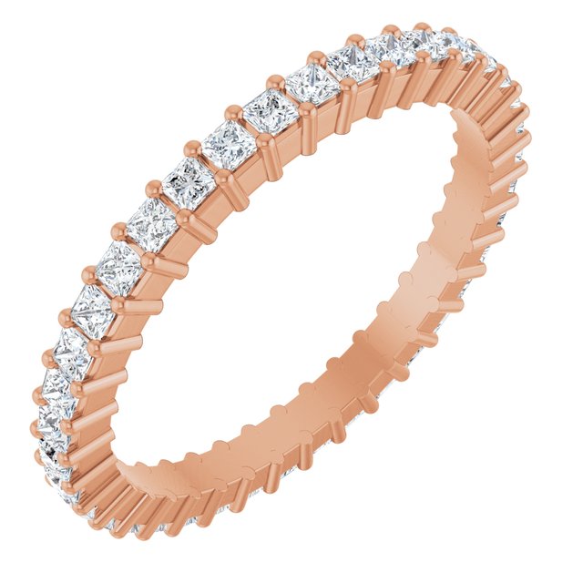 3/4 CTW Natural Diamond Eternity Band, Shared-Prong