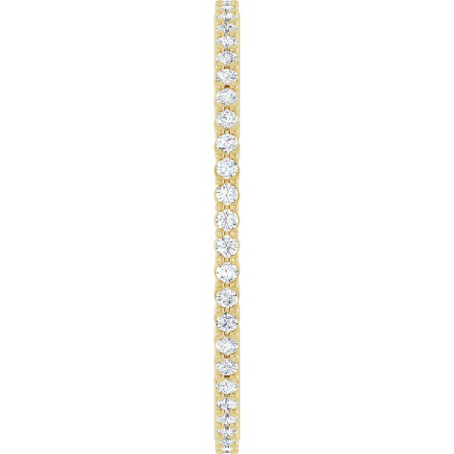 1/5 CTW Natural Diamond Eternity Band, Shared-Prong
