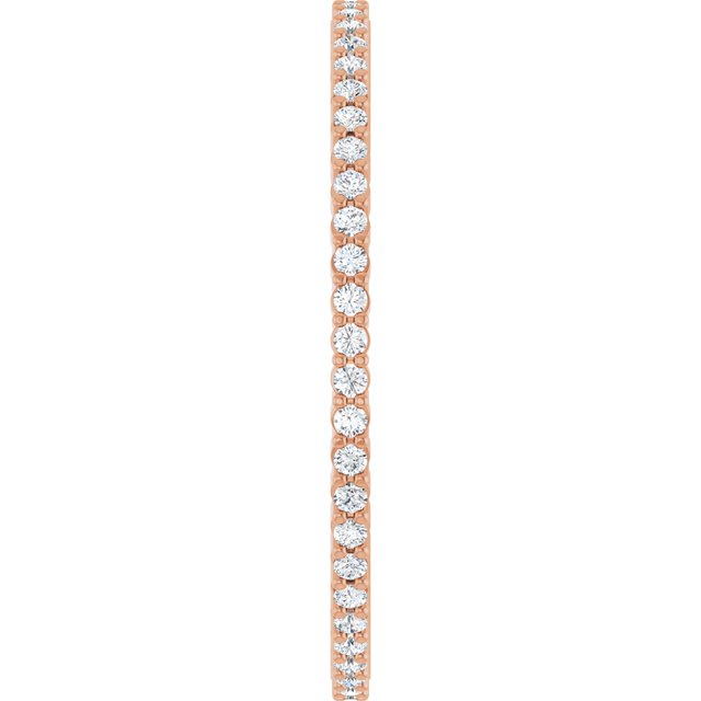 1/5 CTW Natural Diamond Eternity Band, Shared-Prong