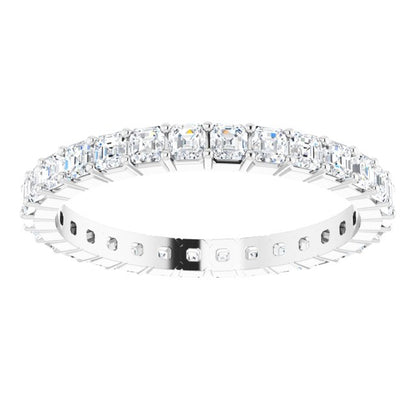 Platinum 1 1/2 CTW Natural Diamond Eternity Band