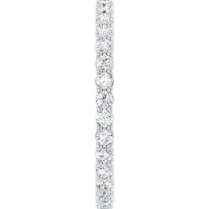 5/8 CTW Natural Diamond Eternity Band, 1.9 mm, Shared-Prong