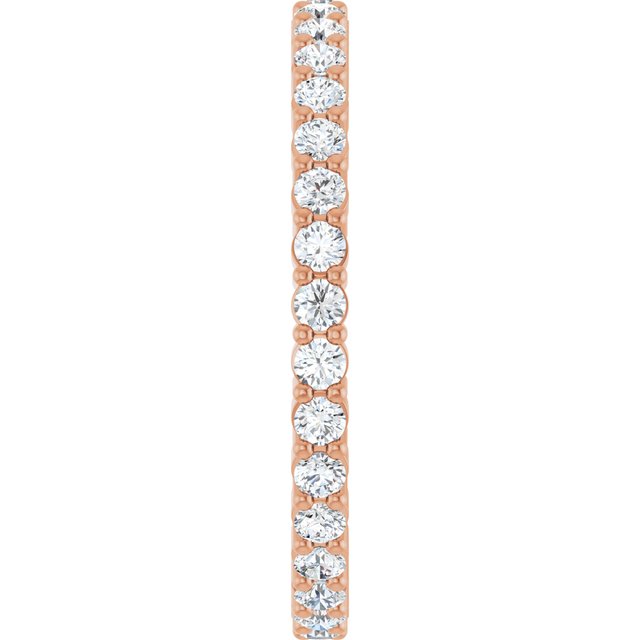 5/8 CTW Lab-Grown Diamond Eternity Band, 1.7 mm, Shared-Prong