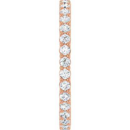 5/8 CTW Lab-Grown Diamond Eternity Band, 1.7 mm, Shared-Prong