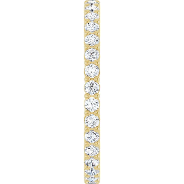 5/8 CTW Lab-Grown Diamond Eternity Band, 1.7 mm, Shared-Prong