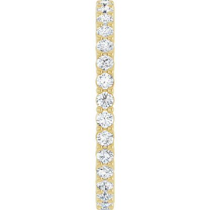 5/8 CTW Lab-Grown Diamond Eternity Band, 1.7 mm, Shared-Prong