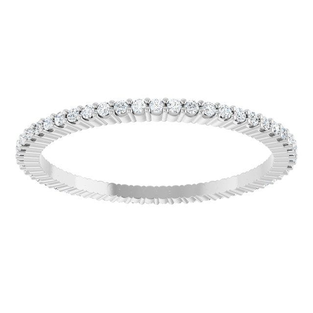 1/5 CTW Natural Diamond Eternity Band, Shared-Prong