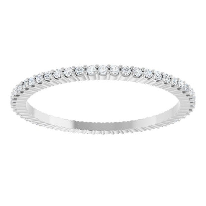 1/5 CTW Natural Diamond Eternity Band, Shared-Prong