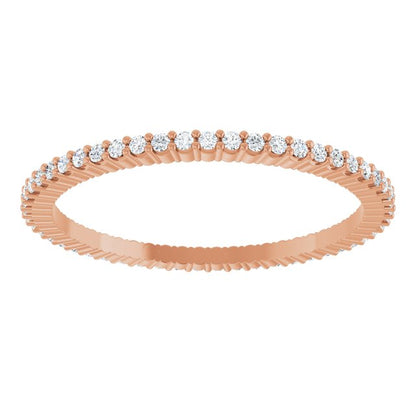1/5 CTW Natural Diamond Eternity Band, Shared-Prong