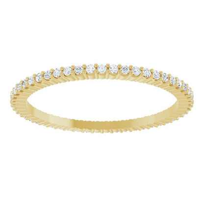 1/5 CTW Lab-Grown Diamond Eternity Band, Shared-Prong