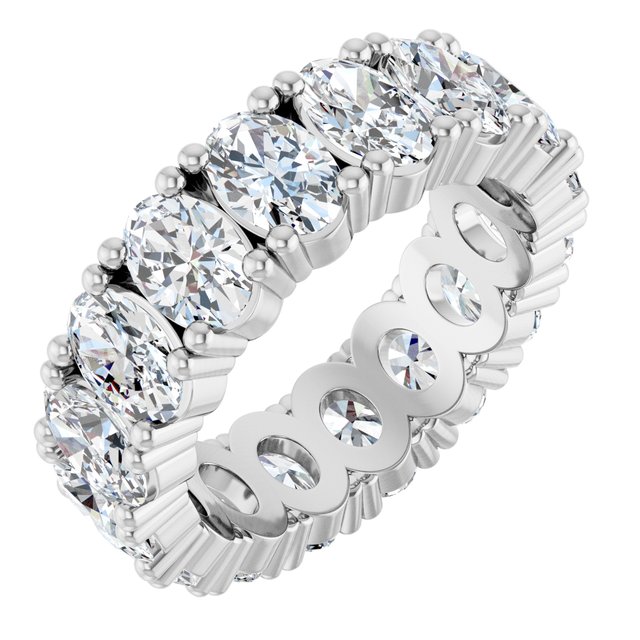 6 CTW Natural Diamond Eternity Band, 6.19 mm, Shared-Prong