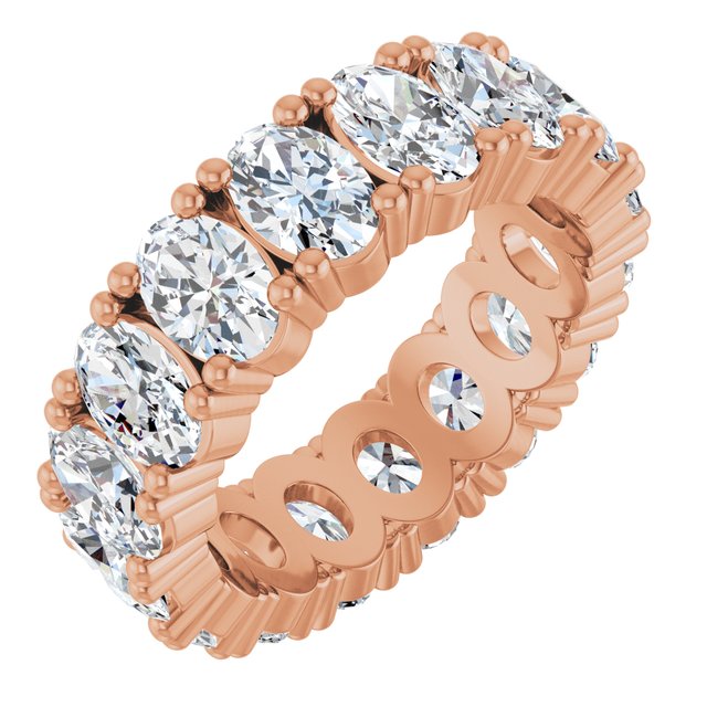 6 CTW Natural Diamond Eternity Band, 6.19 mm, Shared-Prong