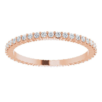 3/8 CTW Lab-Grown Diamond Eternity Band, Shared-Prong