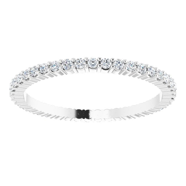 3/8 CTW Lab-Grown Diamond Eternity Band, Shared-Prong