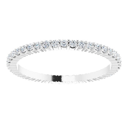 3/8 CTW Lab-Grown Diamond Eternity Band, Shared-Prong