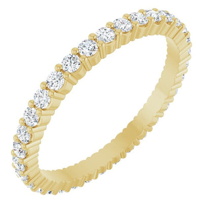5/8 CTW Lab-Grown Diamond Eternity Band, 1.7 mm, Shared-Prong