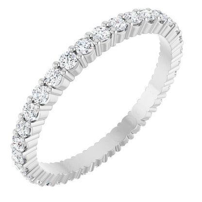 5/8 CTW Lab-Grown Diamond Eternity Band, 1.7 mm, Shared-Prong