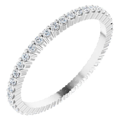 3/8 CTW Lab-Grown Diamond Eternity Band, Shared-Prong