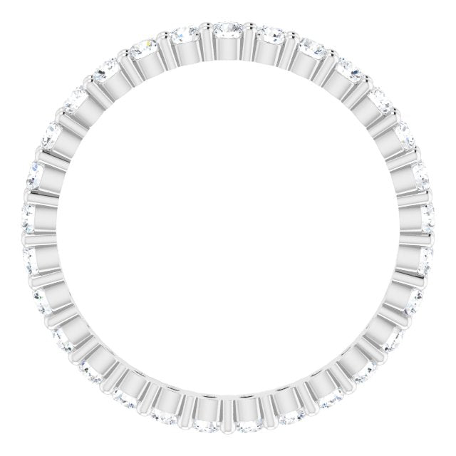 7/8 CTW Lab-Grown Diamond Eternity Band, 2.2 mm, Shared-Prong