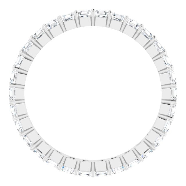 Platinum 1 1/2 CTW Natural Diamond Eternity Band