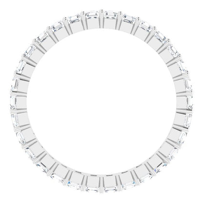 Platinum 1 1/2 CTW Natural Diamond Eternity Band