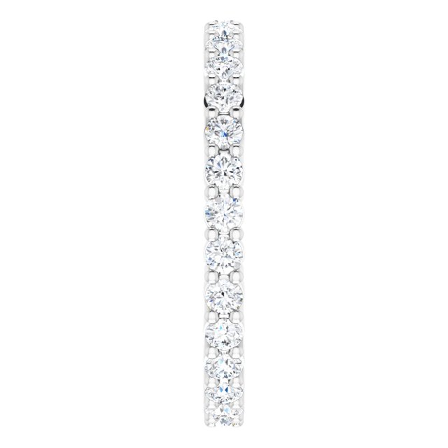 7/8 CTW Lab-Grown Diamond Eternity Band, 2.2 mm, Shared-Prong