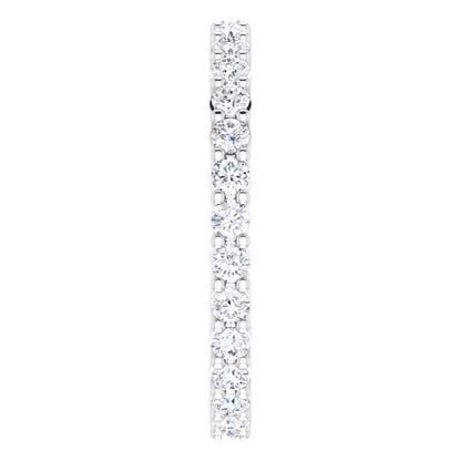 7/8 CTW Lab-Grown Diamond Eternity Band, 2.2 mm, Shared-Prong
