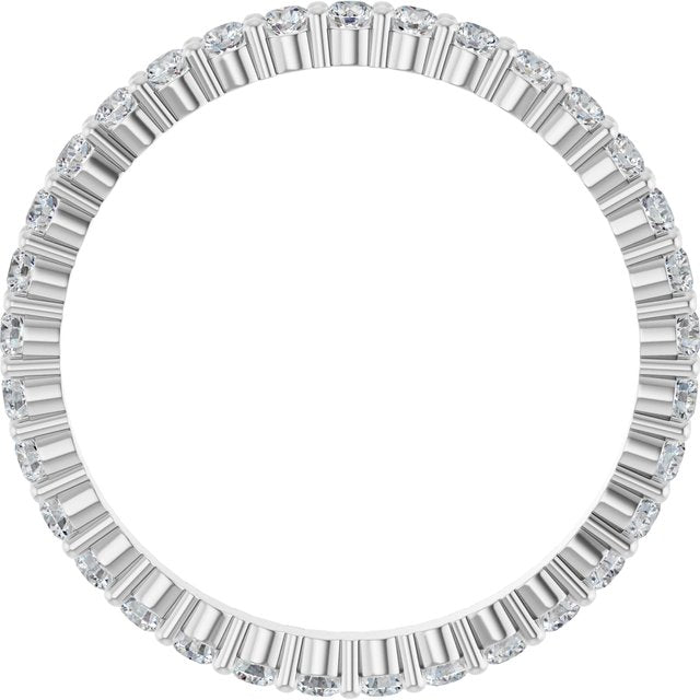 5/8 CTW Lab-Grown Diamond Eternity Band, 1.7 mm, Shared-Prong