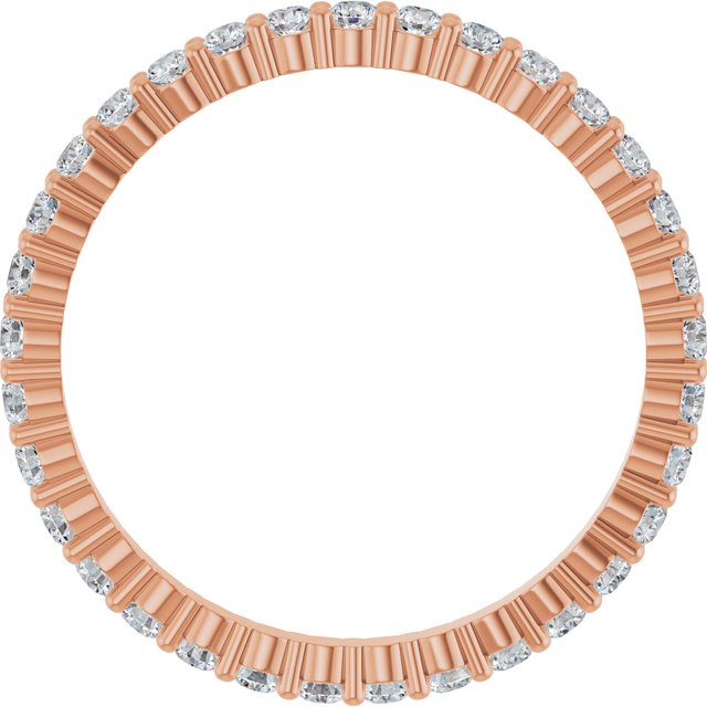 5/8 CTW Lab-Grown Diamond Eternity Band, 1.7 mm, Shared-Prong
