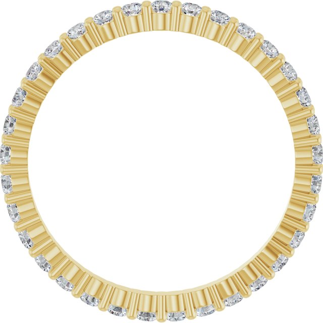 5/8 CTW Lab-Grown Diamond Eternity Band, 1.7 mm, Shared-Prong