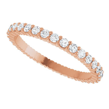 5/8 CTW Lab-Grown Diamond Eternity Band, 1.7 mm, Shared-Prong