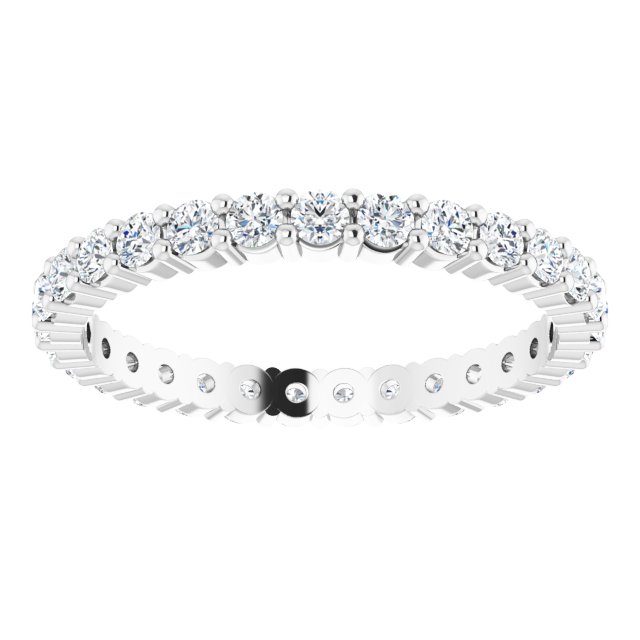 7/8 CTW Lab-Grown Diamond Eternity Band, 2.2 mm, Shared-Prong