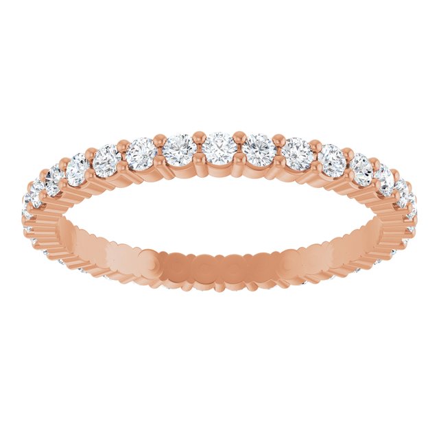 5/8 CTW Lab-Grown Diamond Eternity Band, 1.7 mm, Shared-Prong